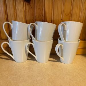 6 ceramic coffee mugs